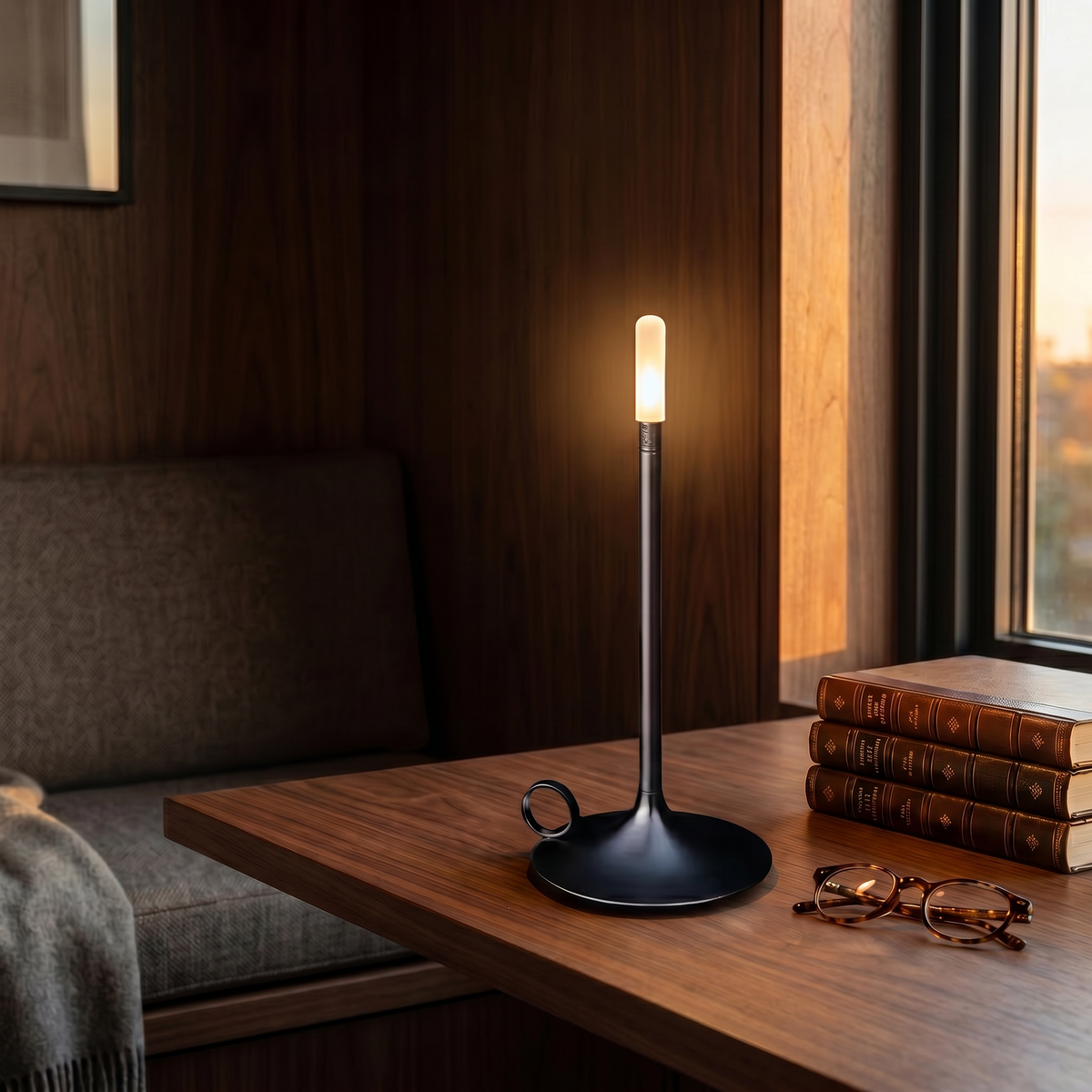 Cordless Rechargeable Aluminium Table Lamp with USB-C Warm LED