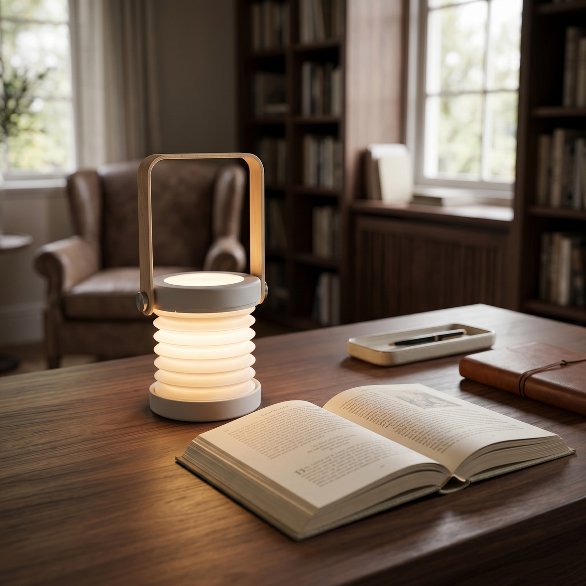 Folding Travel Lantern Cordless Rechargeable LED Lamp