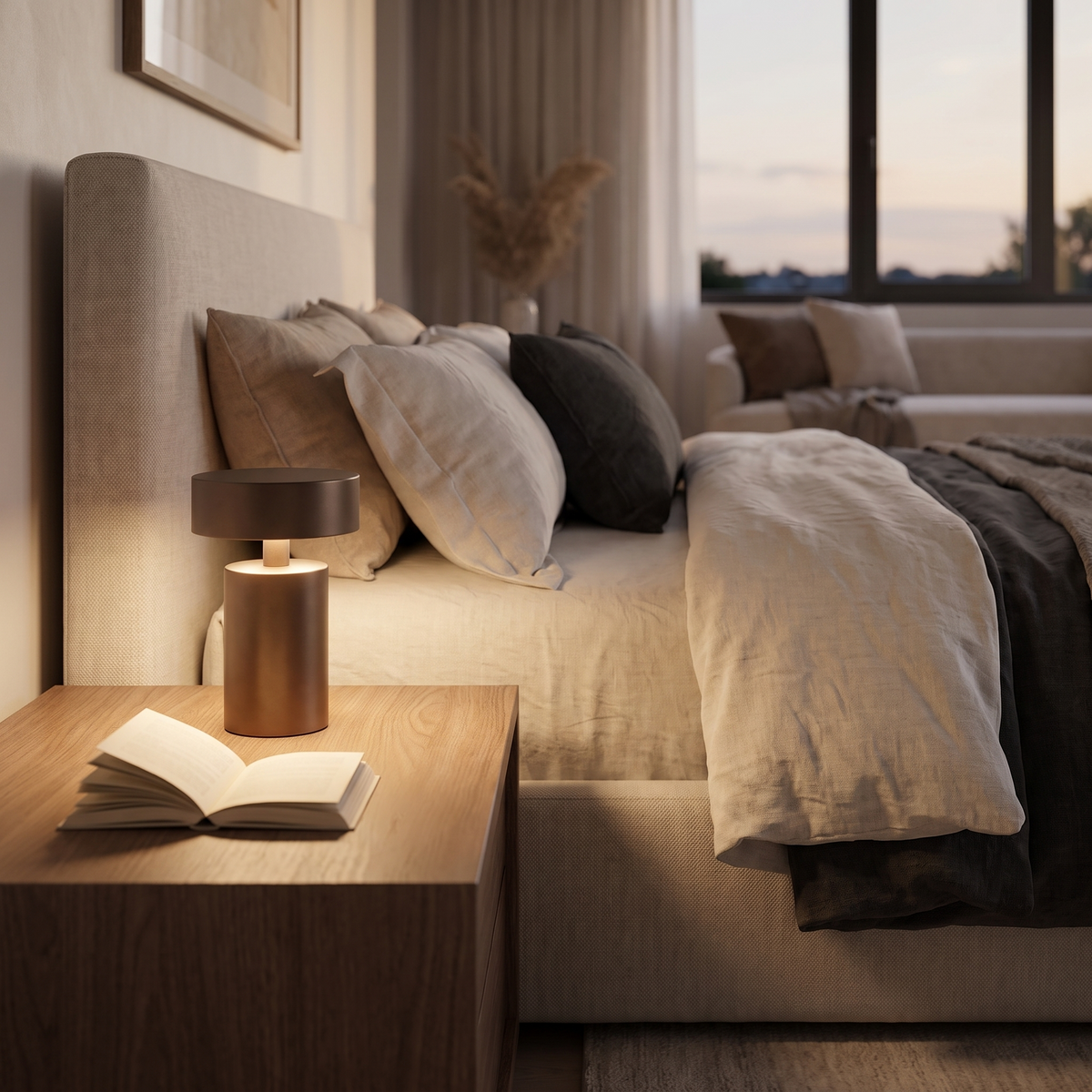 Cordless Touch Table Lamp Rechargeable Dimmable LED