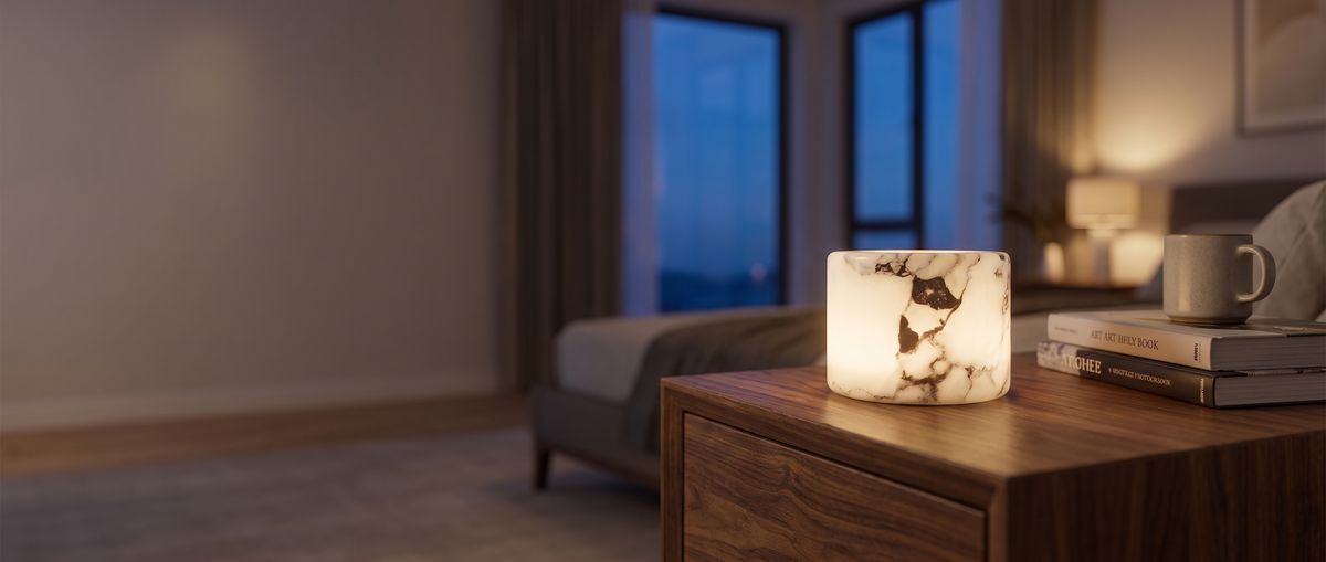 Marble Touch Lamp Rechargeable Dimmable Mood Light
