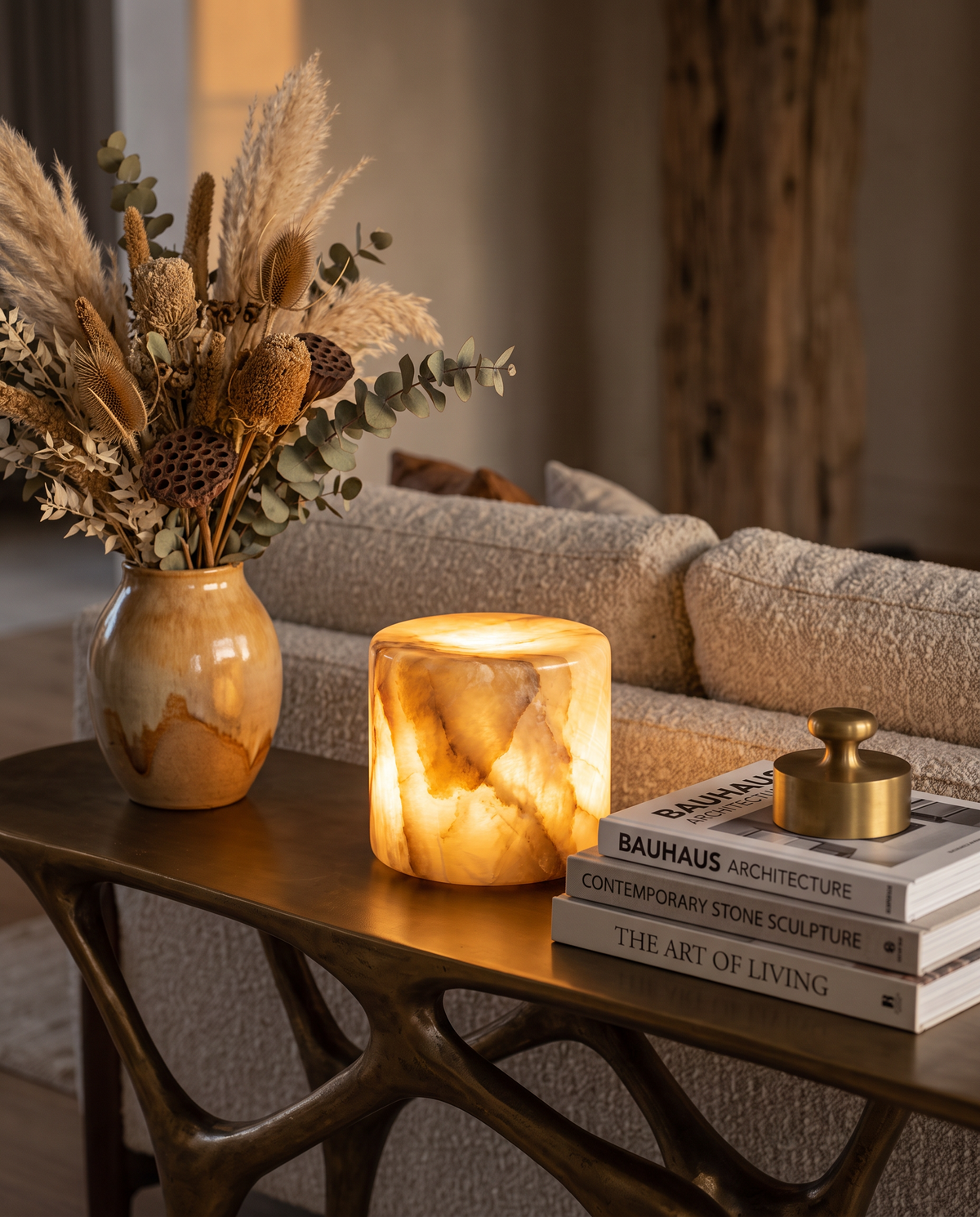Marble Touch Lamp Rechargeable Dimmable Mood Light