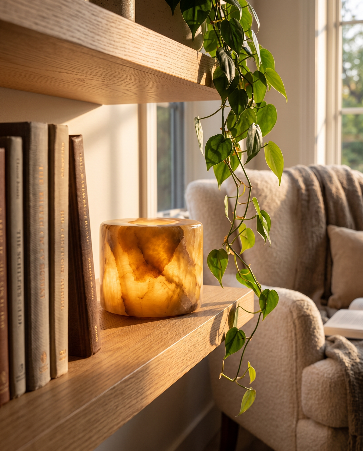 Marble Touch Lamp Rechargeable Dimmable Mood Light